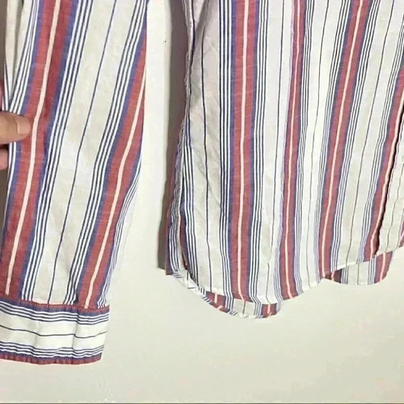 NWT Anthropologie Grayson The Hero Button Up Blouse in Jasmine Stripe Pattern - Picture 5 of 7